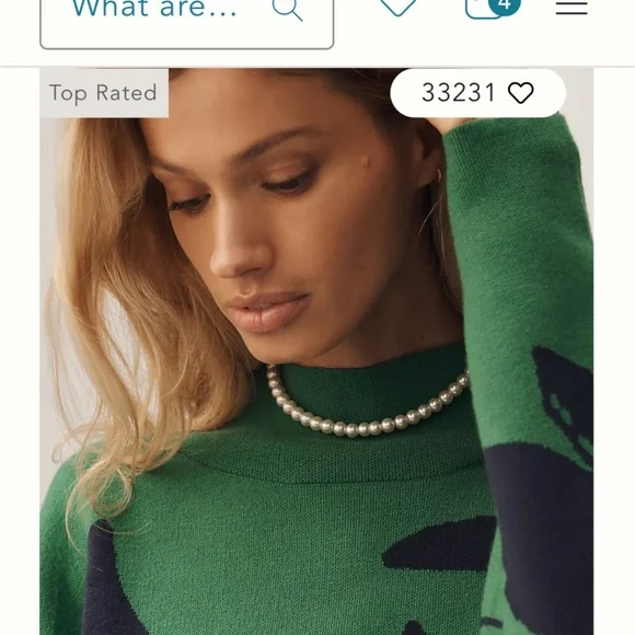 Anthropologie The Carys Mock-Neck Sweater by Maeve, Size Medium, New, Never Worn - Picture 3 of 11